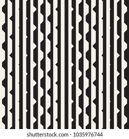 Vector seamless black and white halftone lines pattern. Abstract geometric retro background design.
