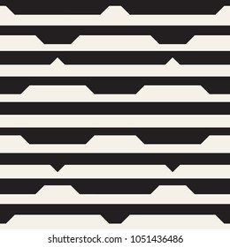 Vector seamless black and white halftone lines grid pattern. Abstract geometric retro background design.