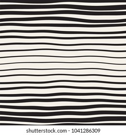 Vector seamless black and white hand drawn diagonal wavy lines gradient pattern. Abstract freehand background design