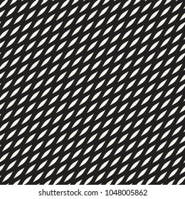 Vector Seamless Black and White Hand Drawn Wavy Lines Simple Pattern