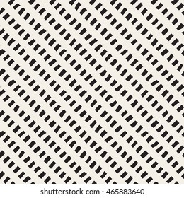 Vector Seamless Black And White Hand Drawn Diagonal Lines Rectangles Pattern. Abstract Freehand Background Design