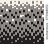 Vector Seamless Black And White Irregular Rounded Lines Halftone Transition Abstract Background Pattern