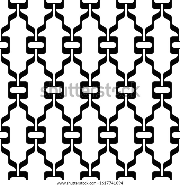 Vector Seamless Black White Lace Floral Stock Vector (Royalty Free) 1617741094
