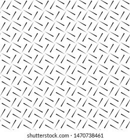Vector seamless black and white lines pattern abstract background.