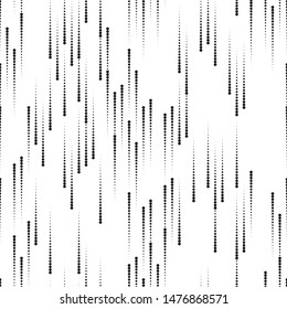 Vector seamless black and white lines pattern abstract background.