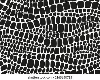 Vector Seamless Black White Pattern Snake Stock Vector (Royalty Free ...