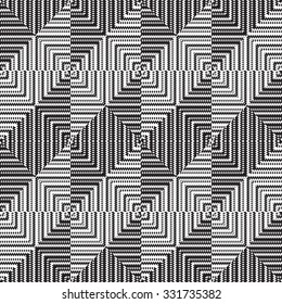 Vector seamless black and white pattern, abstract geometric background illustration, cloth vector pattern, goose foot