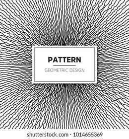 Vector Seamless Black and White Round Star Lace Ornamental