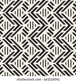 Vector seamless black and white trendy pattern. Modern stylish repeating texture. Repeating geometric lattice