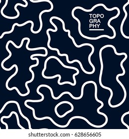 Vector Seamless Black and White Wavy Shapes Pattern. Abstract Background. Surface pattern