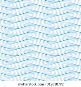 Vector Seamless Blue Abstract Wave Pattern Stock Vector (Royalty Free ...
