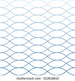 Vector Seamless Blue Abstract Wave Pattern