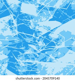 Vector de fondo de invierno abstracto azul transparente