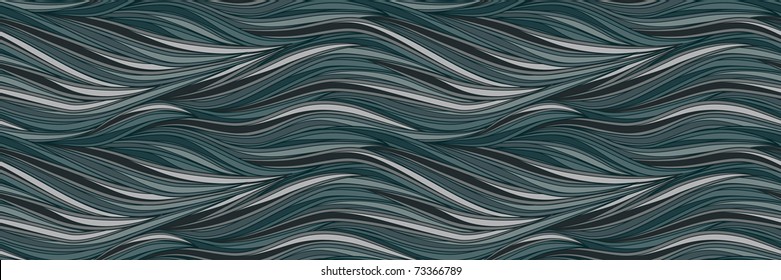 vector seamless blue waves, clipping masks