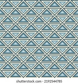 Vector Seamless Blue and yellow triangle Geometric seamless Pattern .  Seamless vector background. turquoise and gold. Abstract geometric background.