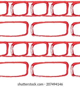 Vector seamless bold pattern with wide brushstrokes and stripes in bright variety of colors