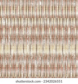 Vector seamless bold pattern with wide brushstrokes and thin stripes hand painted in bright colors on brown and beige background,Abstract geometric modern pattern with texture,