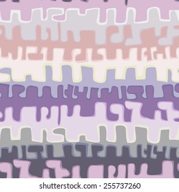 Vector seamless bold pattern with wide brushstrokes and stripes in bright variety of colors