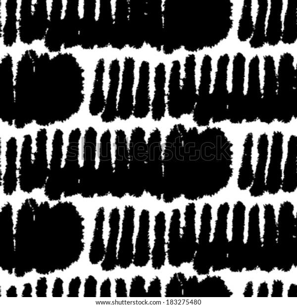 Vector Seamless Bold Pattern Wide Brushstrokes Stock Vector (Royalty ...