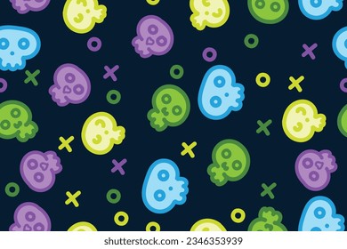 vector seamless bone background illustration