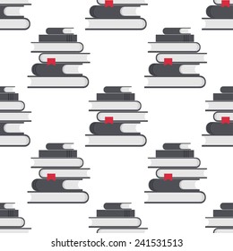 vector seamless books background. Education element design