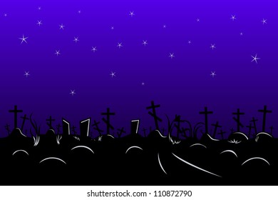 vector seamless border with night border