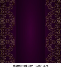 Vector seamless border in Victorian style. Element for design.