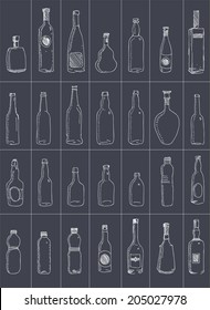 vector seamless bottle pattern