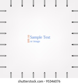 Vector seamless brace background with place for your text or image