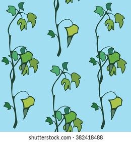 vector seamless branch ivy 
