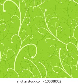Vector seamless branch pattern