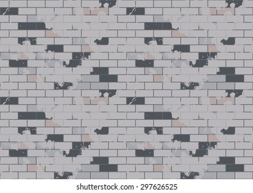 Vector seamless brick texture. Can be used as flyer, cover, business cards, envelope, and brochure background.