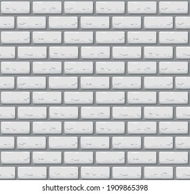 Muro de ladrillo sin fisuras vectorial. Textura de piedra de color realista. Decoración de estilo loft interior. Diseño de plantilla de la textura de pared de ladrillo arenisca