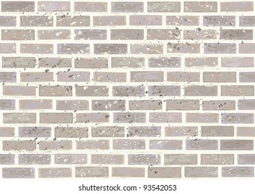 Vector seamless brick wall,dirty effect in separate level.