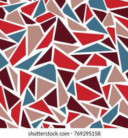 Vector seamless - broken glass (triangles) pattern