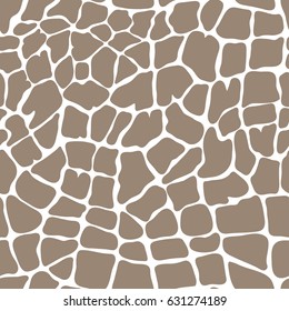 vector seamless brown pattern of giraffe. EPS