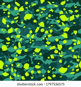 Vector seamless camo flecks tiger army fatigue pattern design
