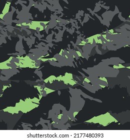 Vector seamless camo tiger stripe army fatigue pattern design