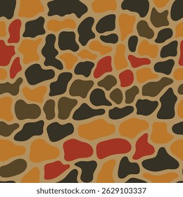 vector seamless camouflage design, vector camo print