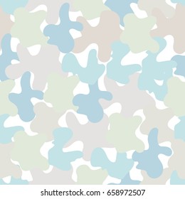 Camouflage Background Pastel Colors Camo Pattern Stock Vector (Royalty