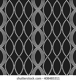 Vector Seamless Pattern Halftone Dotted Lines Stock Vector (Royalty ...