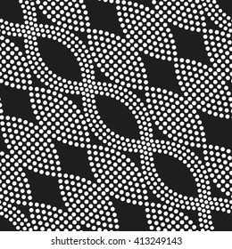 Vector Seamless Chain pattern. Circle pattern. Abstract Black and White Background. Dotted background. Ethnic Pattern. Textile background. Dots. Geometric Pattern.Zigzag pattern.Vector Regular Texture