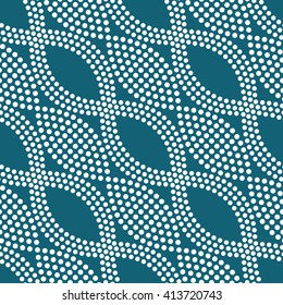 Vector Seamless Chain pattern. Circle pattern. Abstract monochrome Background. Dotted background. Ethnic Pattern. Textile background of dots. Geometric Pattern. Zigzag pattern. Vector Regular Texture