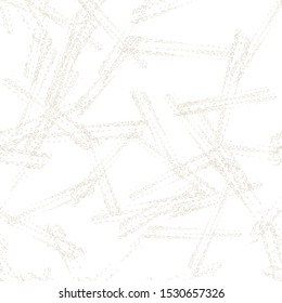 Vector seamless check pattern. Allover pattern. Ink grunge grid. Hand drawn seamless check pattern. Graphic background with ethnic tartan. Seamless check pattern background. White and Beige