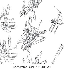 Vector seamless check pattern. Allover pattern. Ink grunge grid. Hand drawn seamless check pattern. Graphic background with ethnic tartan. Seamless check pattern background. Monochrome