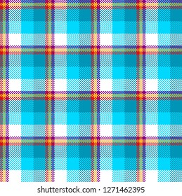 Vector seamless check pattern, woven imitation