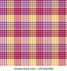 Vector seamless check pattern, woven imitation