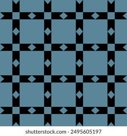 vector seamless checkered pattern simple square background and Navy Background.