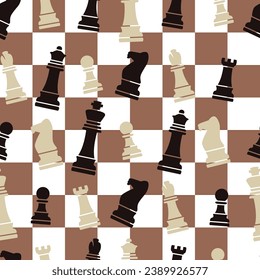 vector seamless chess background pattern