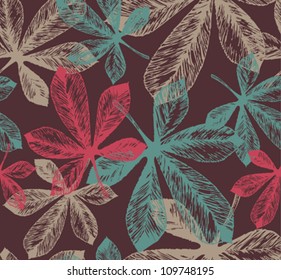 Vector seamless chestnut background